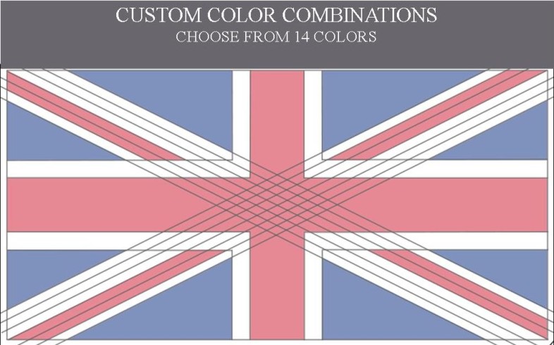Retro Rugs Union jack Stamped 160x230cm approx 8x5ft Grey/Red/off White Colours