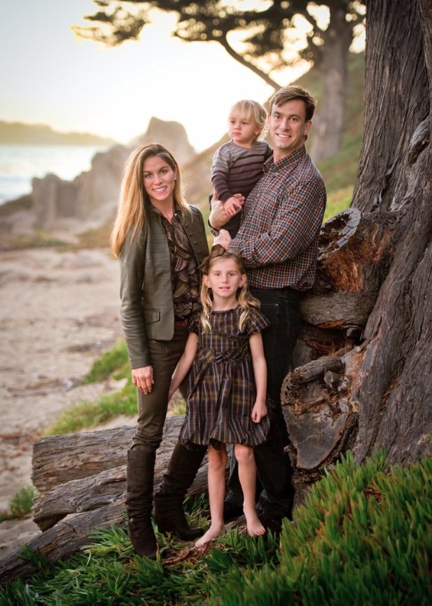 Stylish Olive family holiday card