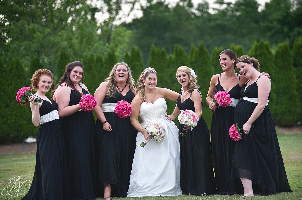 Saratoga Wedding Photographer, Mohawk River Country Club & Chateau, bridal photo, bridal party photos, fun bridal party