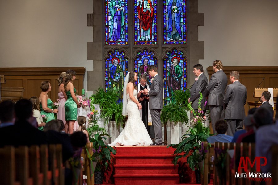 Reynolda Presbyterian wedding photography in Winston Salem. © Aura Marzouk Photography