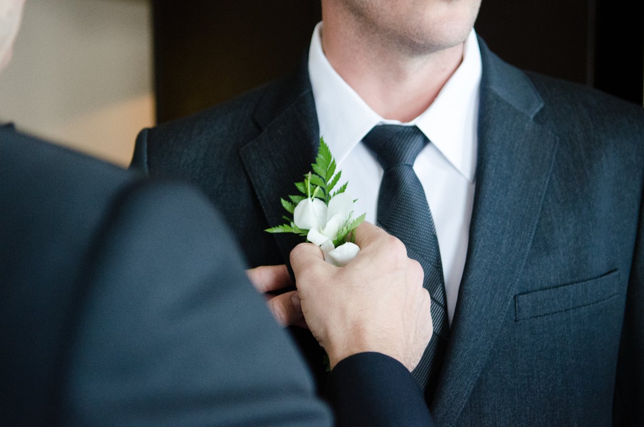 For the Groom - How to Button a Suit