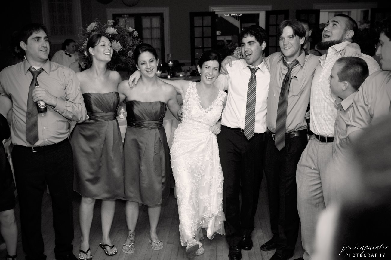 dance floor packed, reception photo, albany wedding photographer
