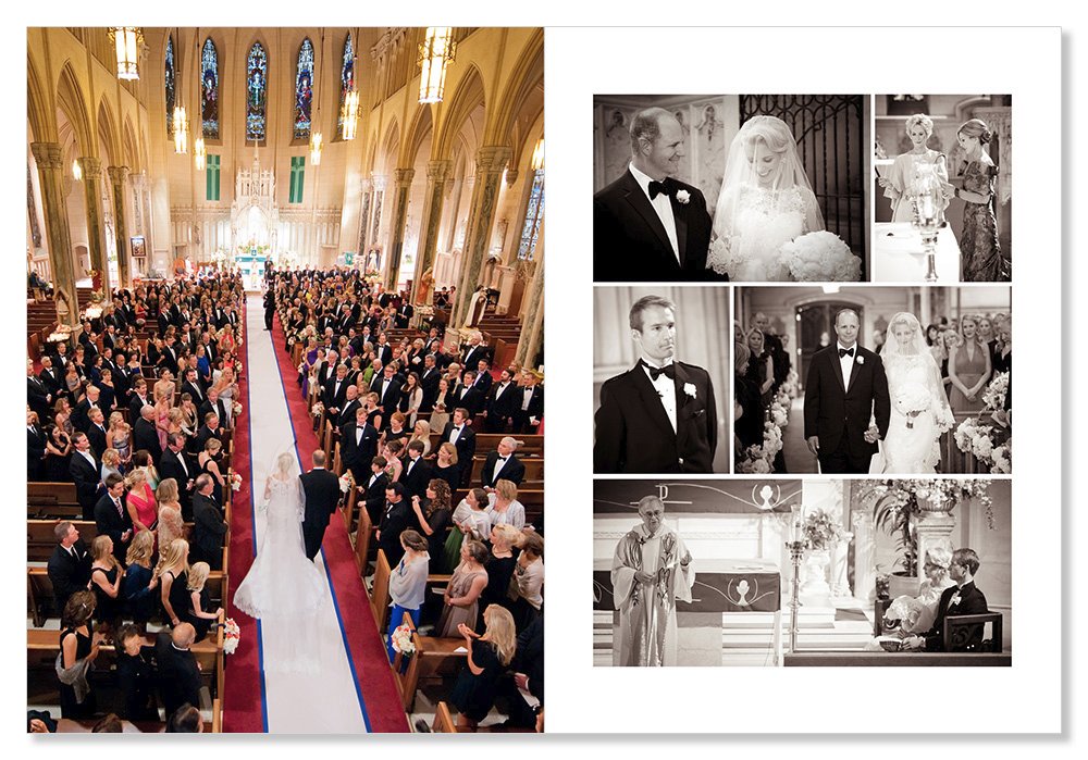 Bride & father walk down isle