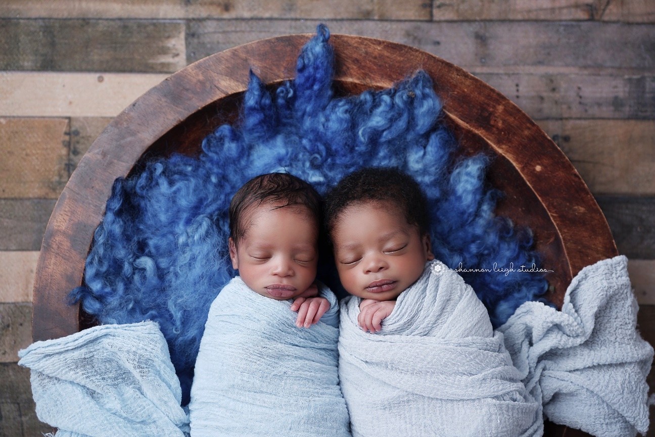 Sweet Sam and Maya - Atlanta Newborn Baby Twin Photographer