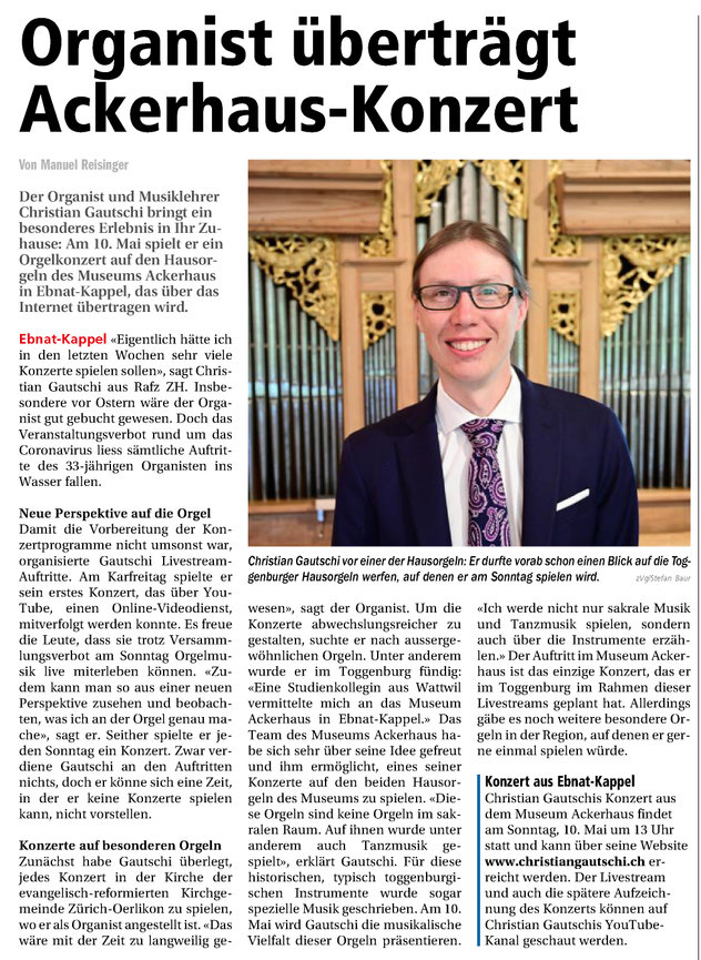 Toggenburger Zeitung 6.5.2020