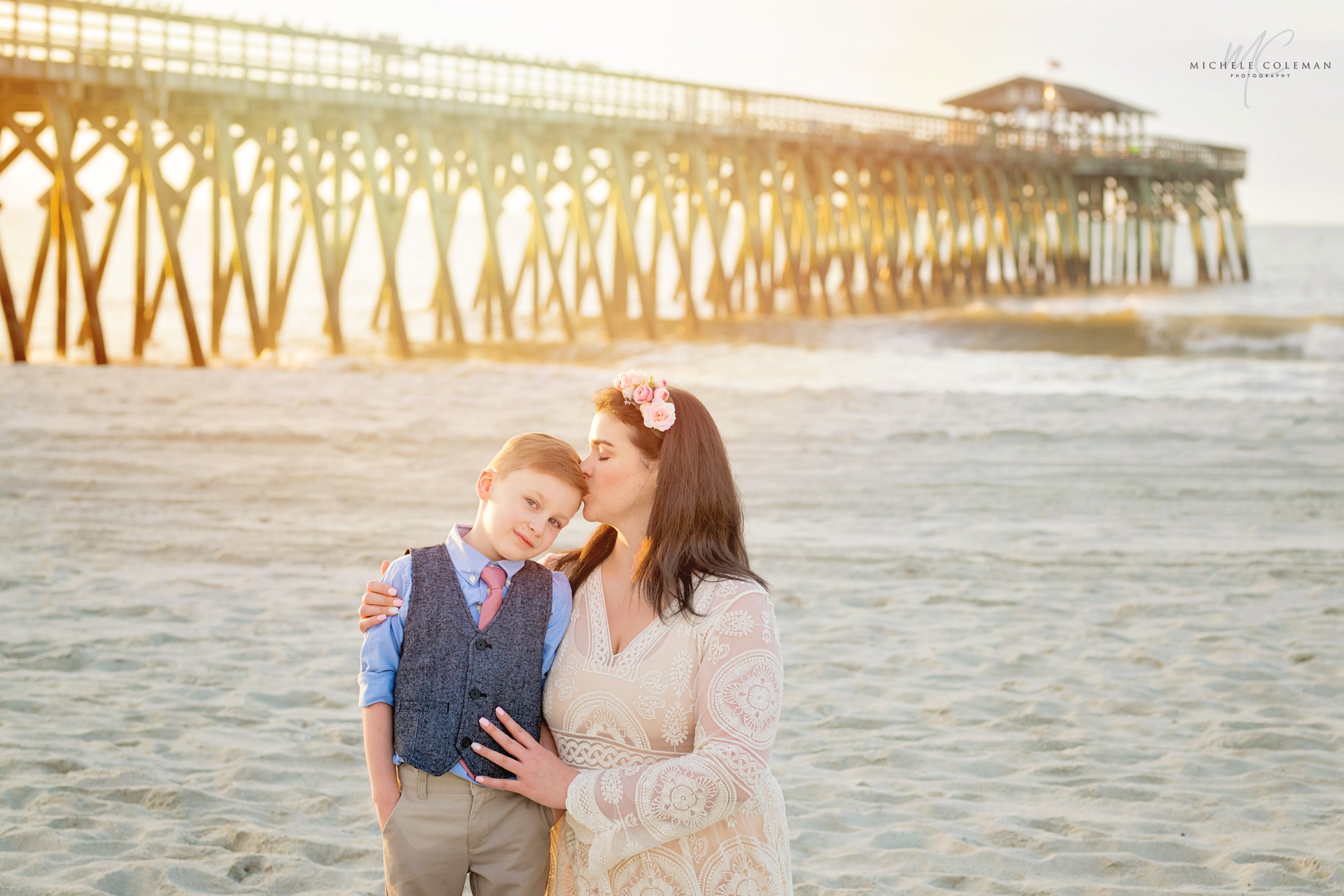 Gorgeous Mother Son Beach Portraits At Myrtle Beach State Park