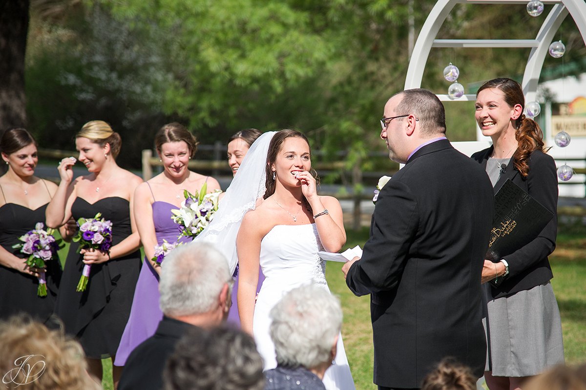fun candid ceremony moments albany wedding photographer