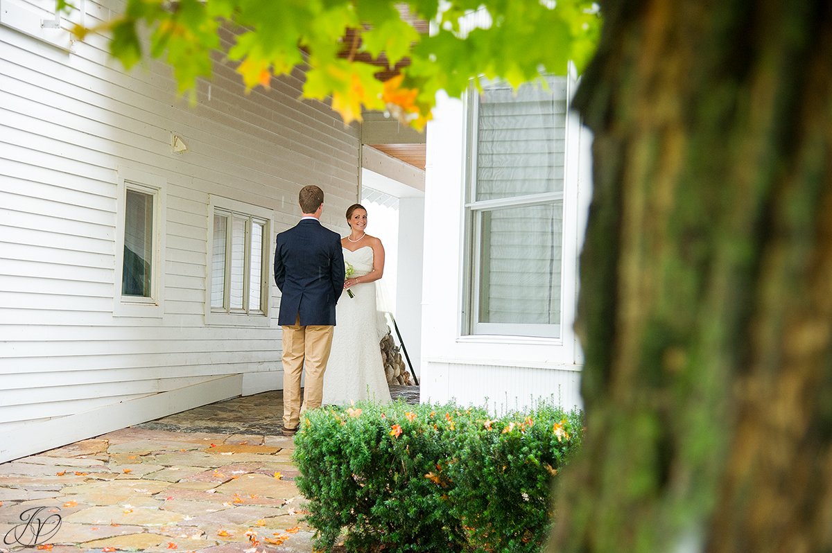 fun bride reveal with groom albany wedding photographer