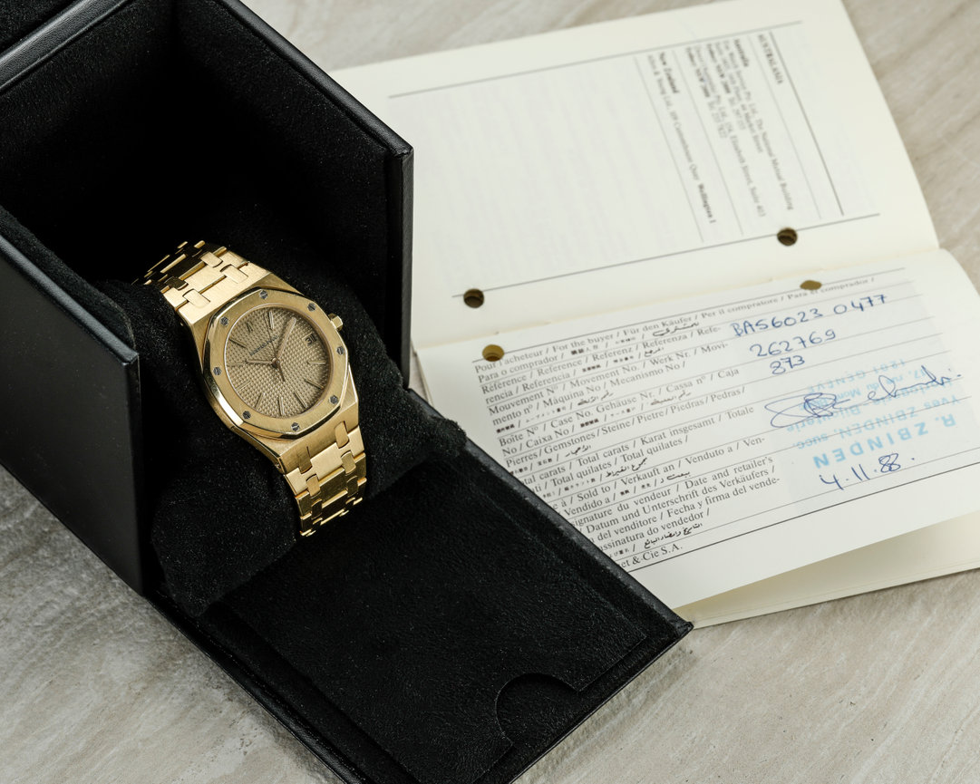 Audemars Piguet Royal Oak 56023BA Papers 1988 Roy Sacha