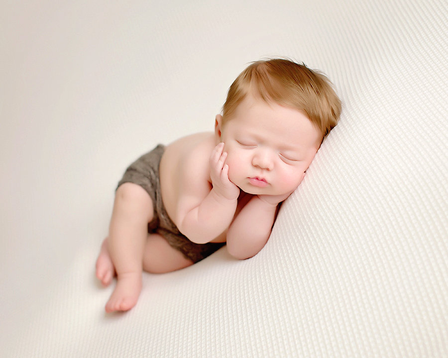 Beautiful newborn baby boy, Santa Monica Newborn Photographer