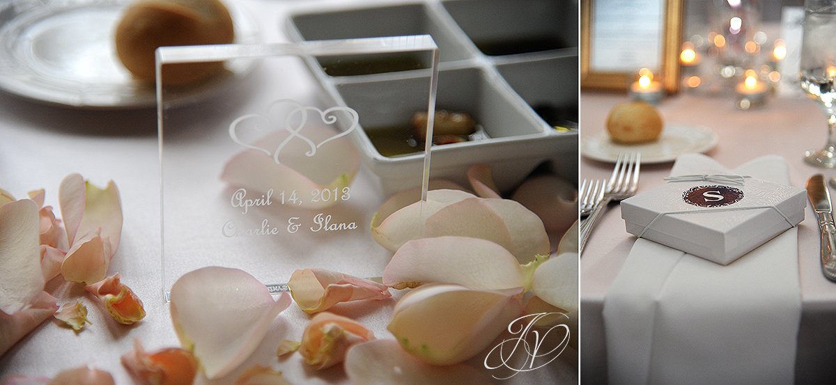 reception detail photos, wedding favor photos, The Canfield Casino wedding, Saratoga Wedding Photographer, wedding in congress park photo