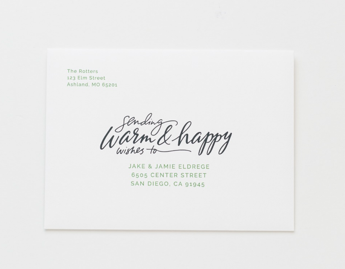 envelopes with return address printed