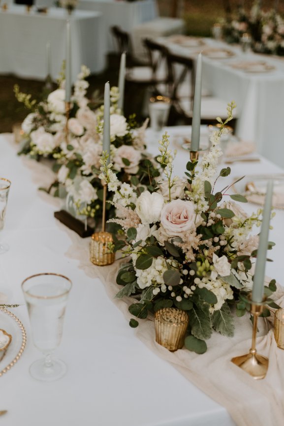 Low Centerpieces - Eco Chic Blossoms