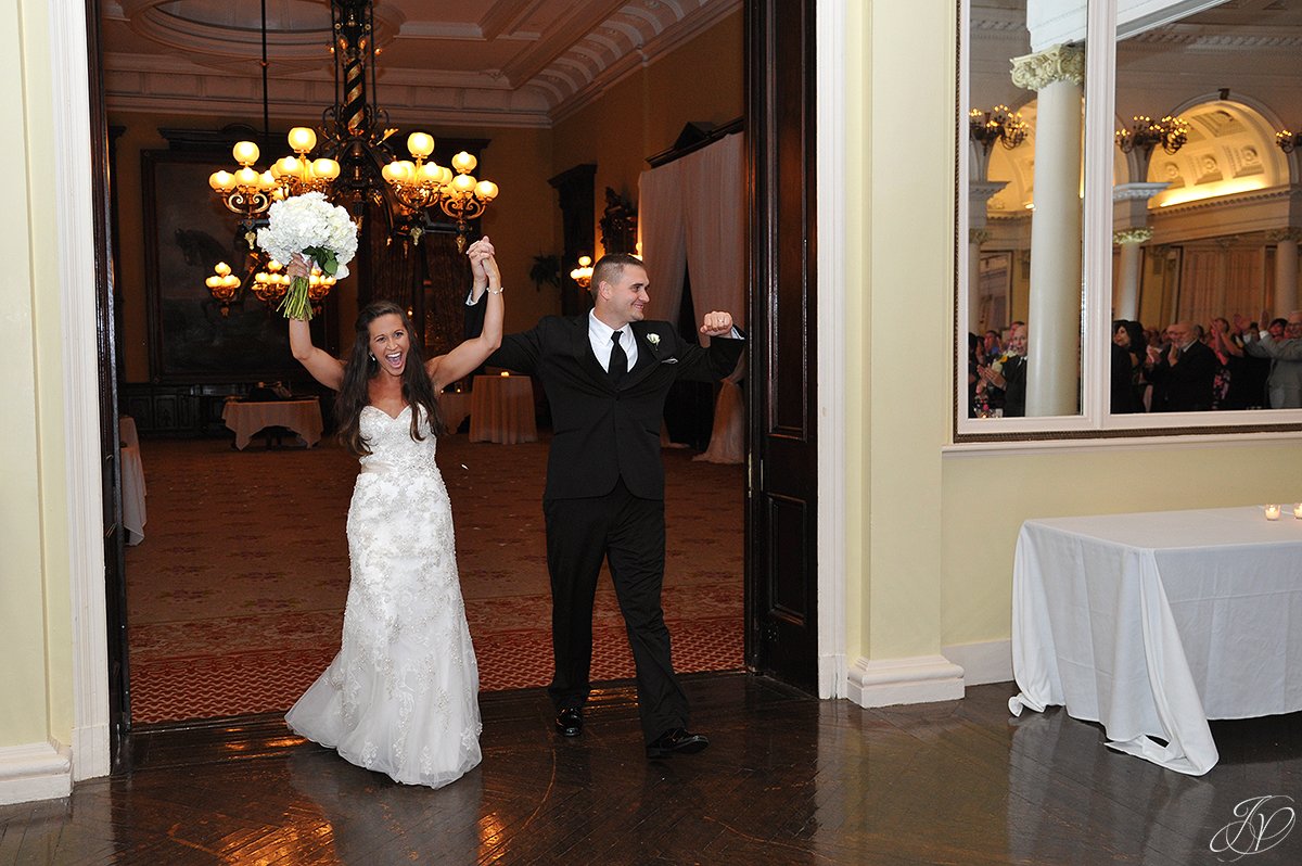 bride and groom intro at wedding reception canfield casino