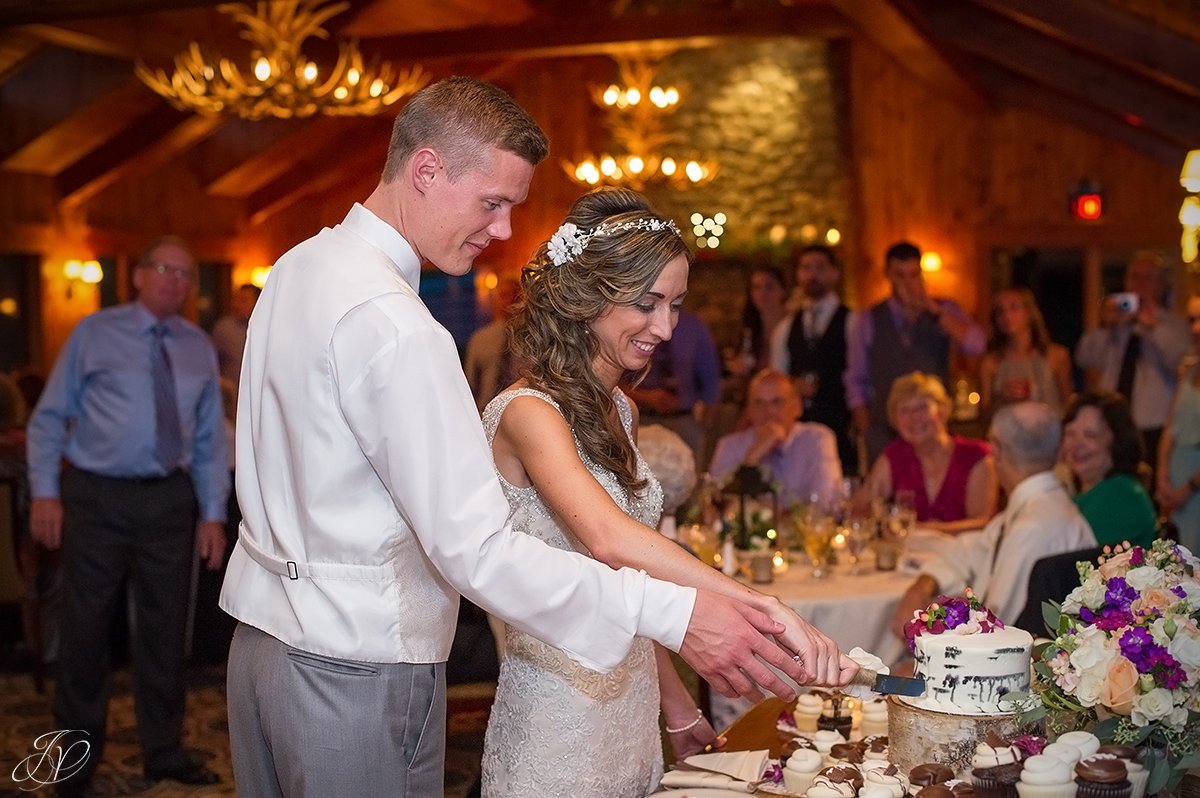 romantic cake cutting lake placid golf club