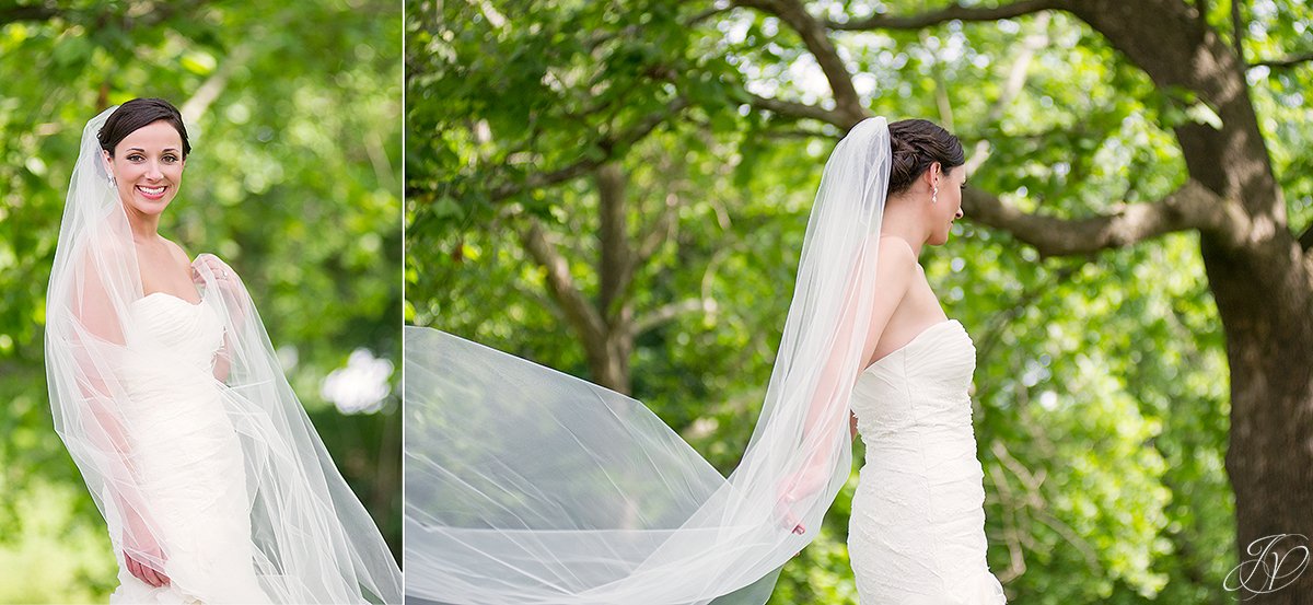 gorgeous photos of bride with floor length veil