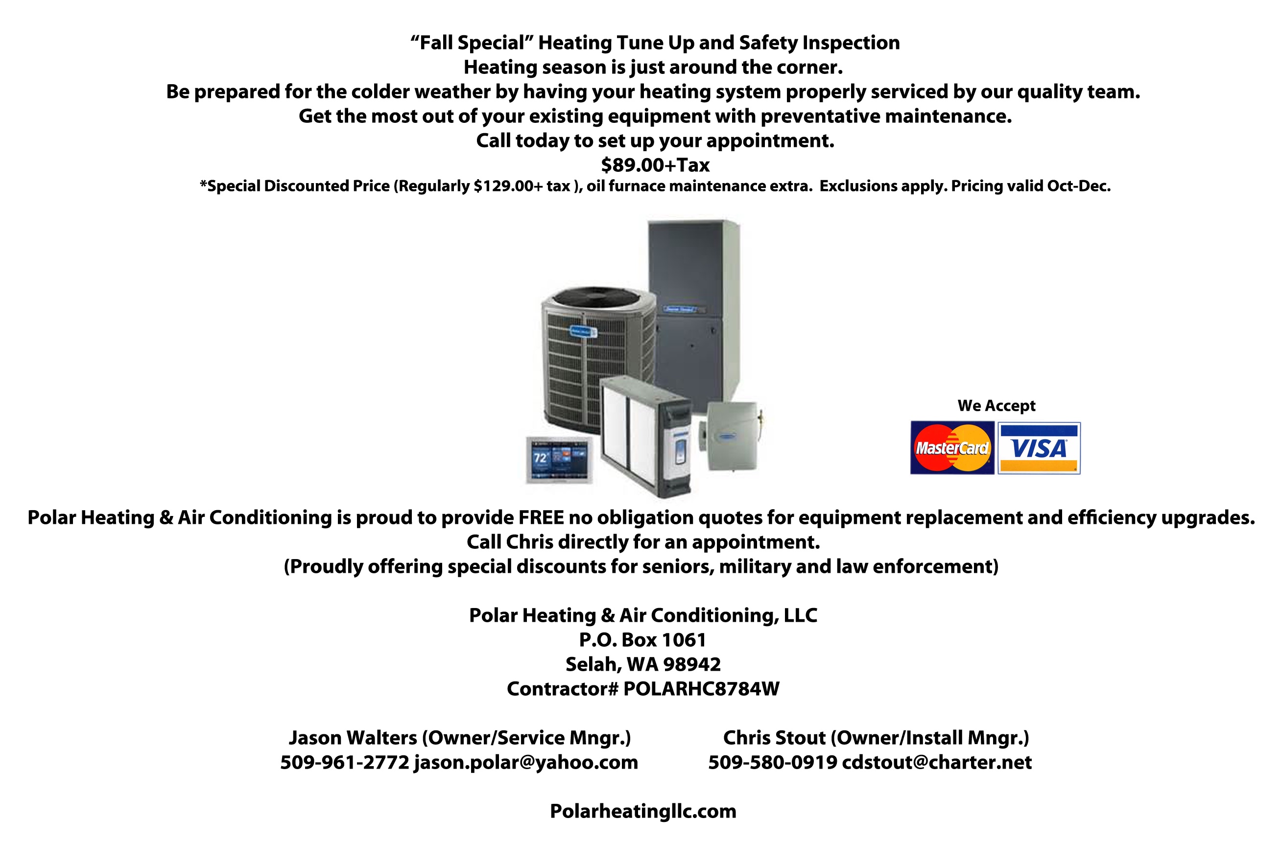 HVAC Preventative Maintenance Yakima Polar Heating and Air