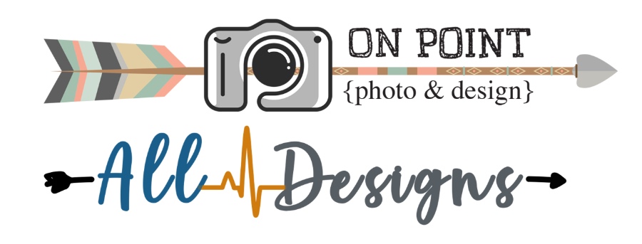 On Point Photo + ALL Designs Logo