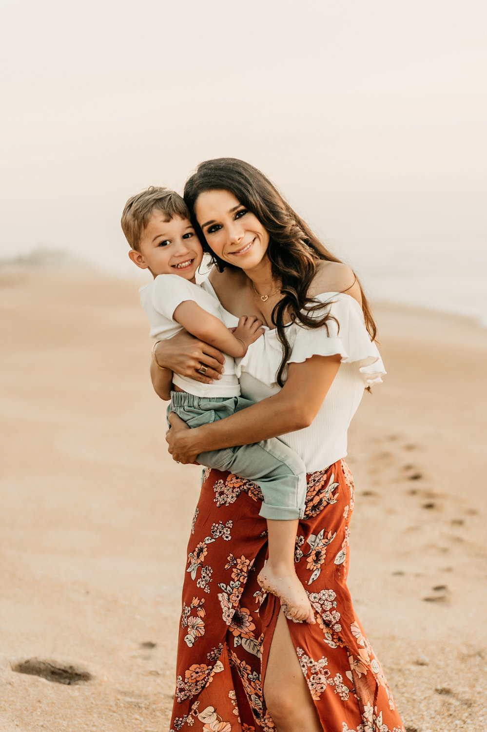 mother and son beach portrait, motherhood portrait session, Ryaphotos