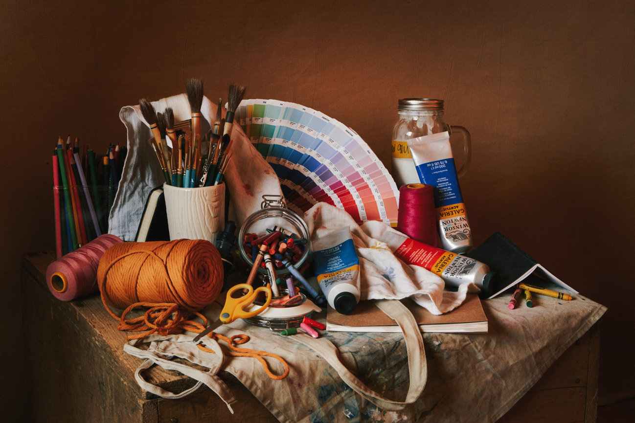 Art Materials Still Life