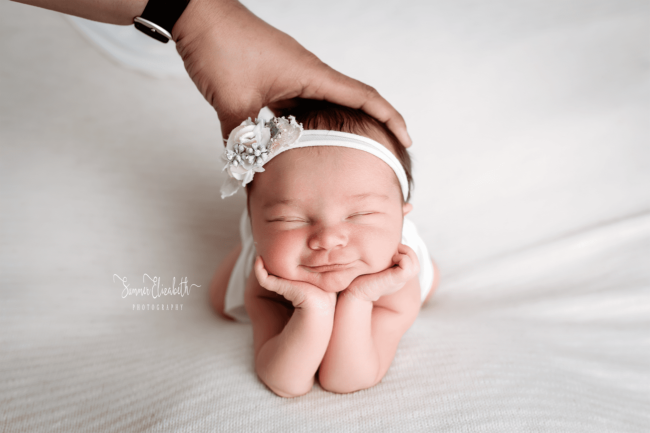 Posed Newborn Session Featuring Both Parents | Baby Boy Laksh