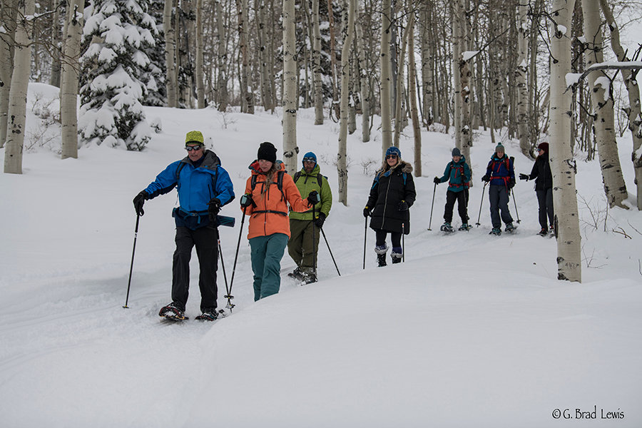 Snowshoe park city yoga adventures