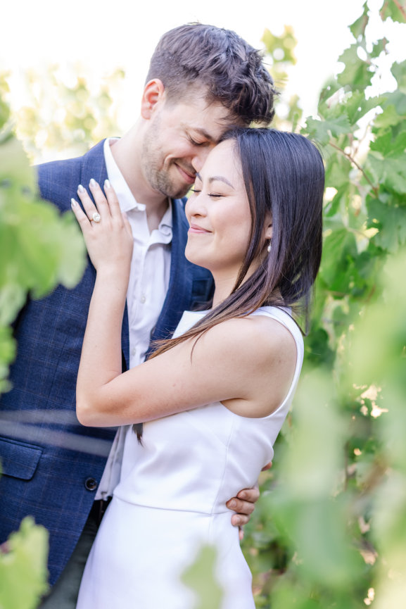 Engaged couple during a photoshoot with Sheila Johnson Studio J Photography