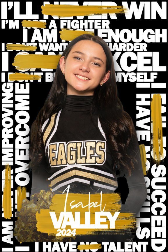 cheerleader portrait in uniform in mercer pa studio