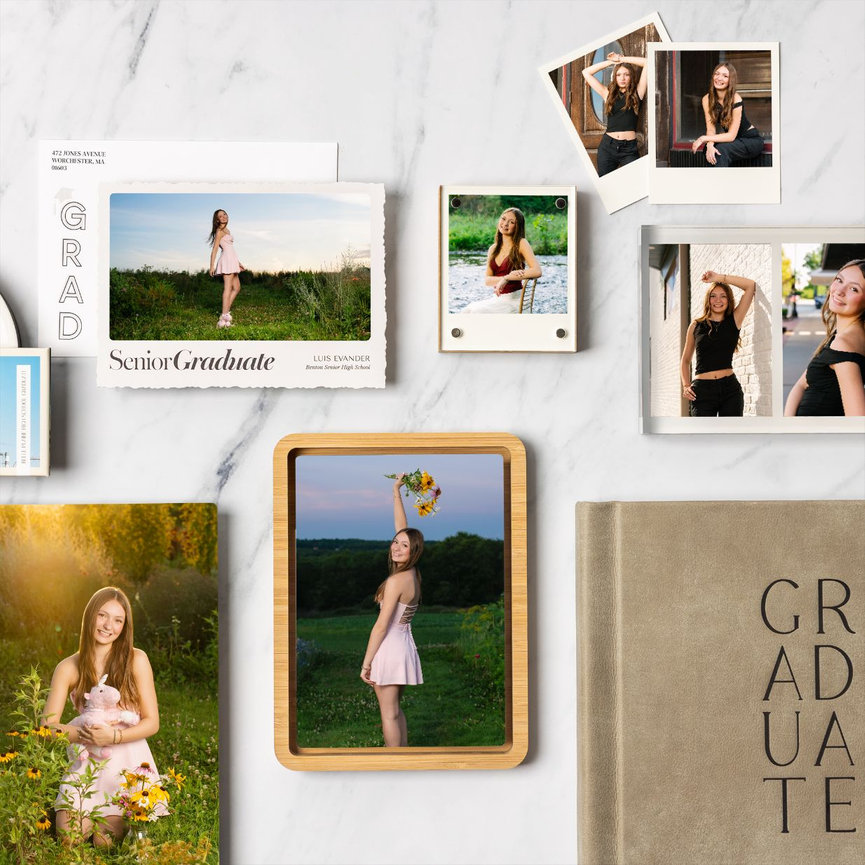 senior girl graduation photo album