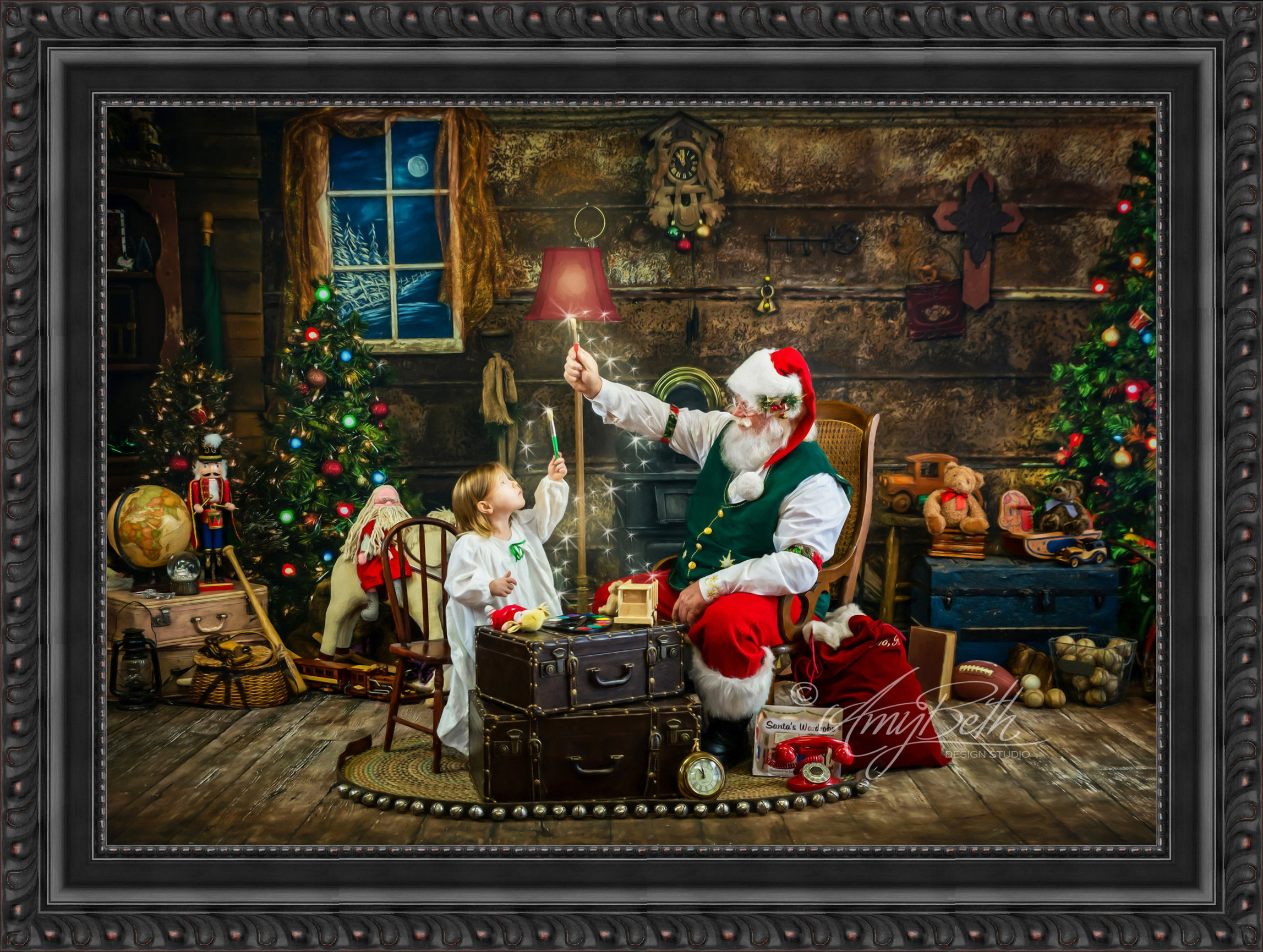 A magical Wonder of Santa portrait by Amy Beth Studios