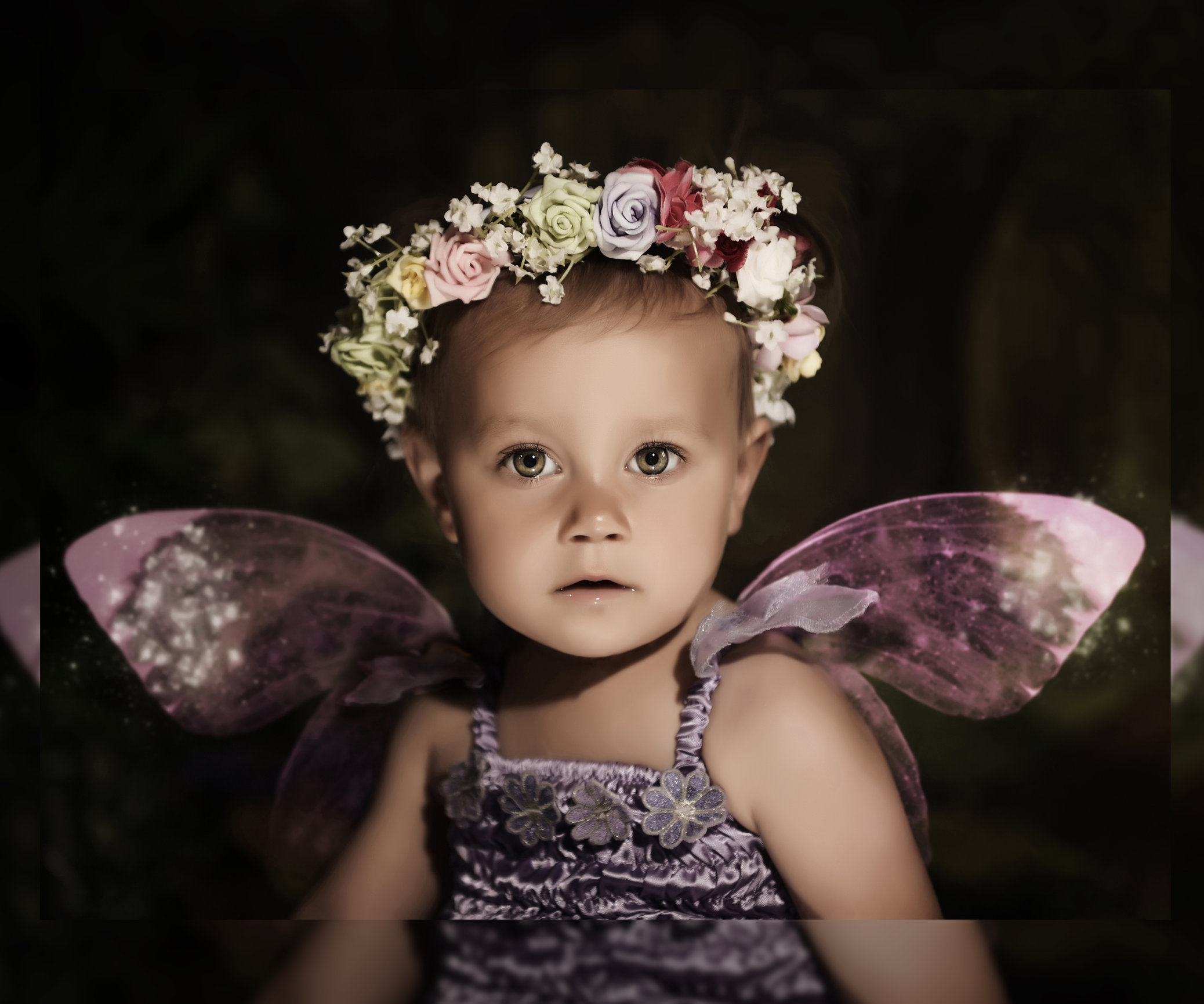 sachin and babi light blue dress 3D Flowers & Big Bow Puffy Fairytale Photoshoot Dress main image 1