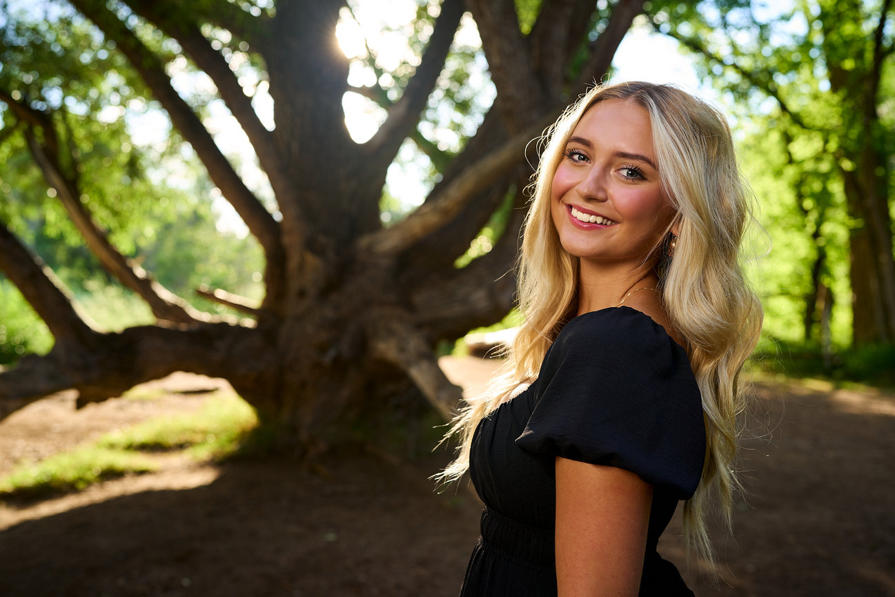 Exquisite senior portraits of Bella near Morrison, Colorado