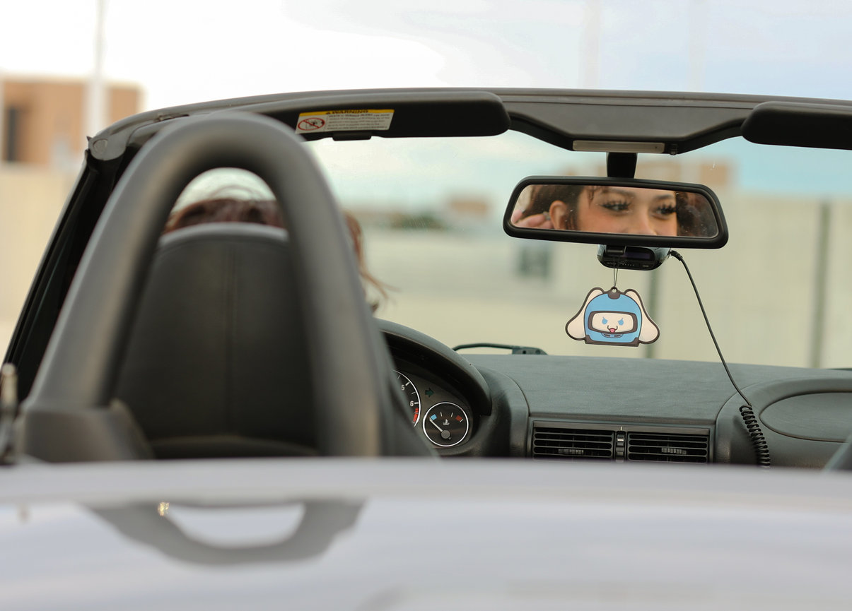 Reflections in the mirror for a fun car session in the DFW.