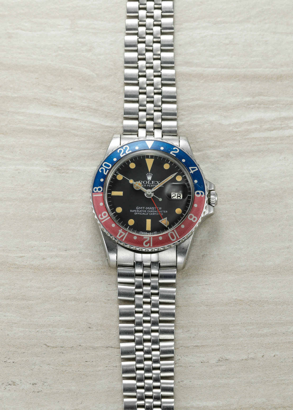 Rolex GMT Master 1675 MK5 Mexico 1980 Roy Sacha Davidoff SA