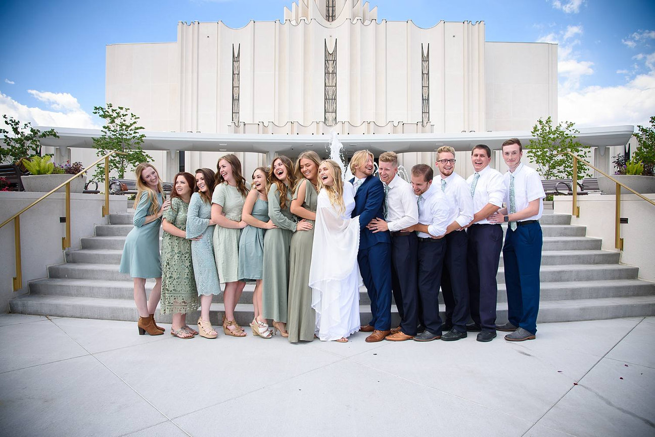 Jordan River Temple Wedding Erin Langford Photo