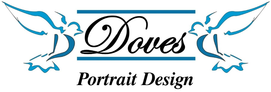 Doves Portrait Design Logo