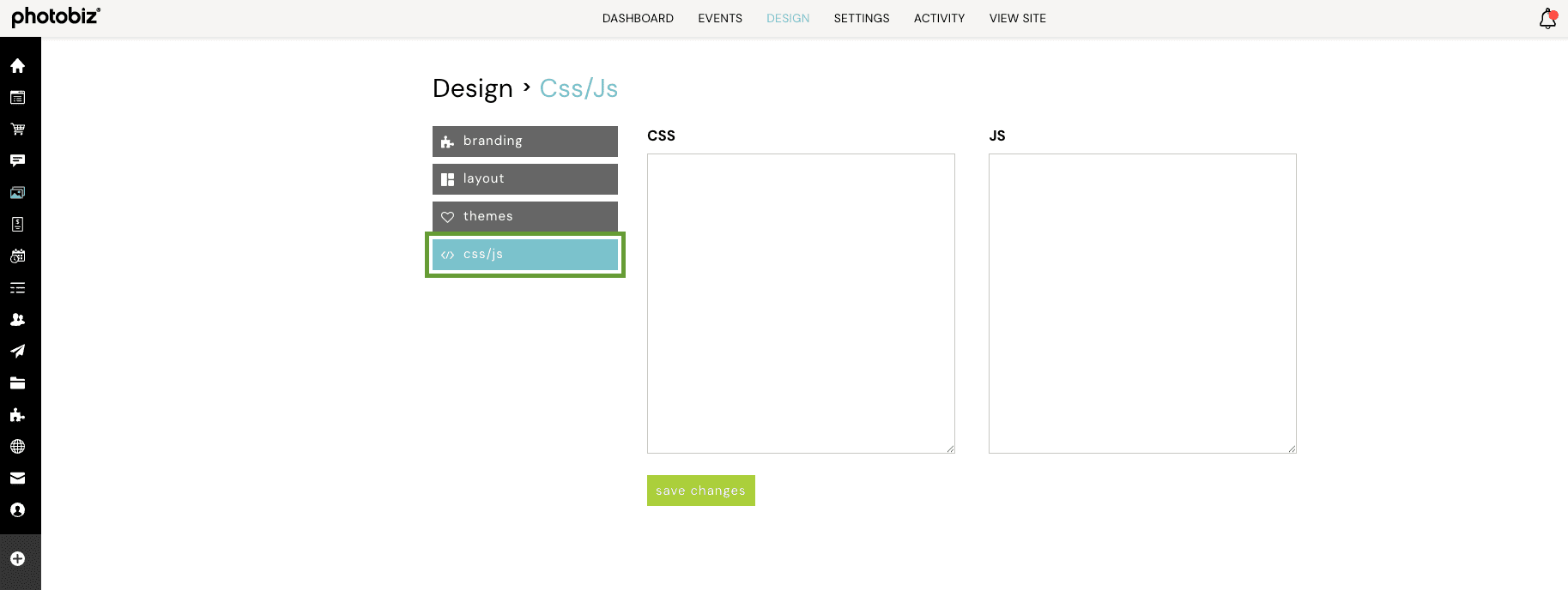 Can I use CSS and javascript to customize my Client Galleries events ...