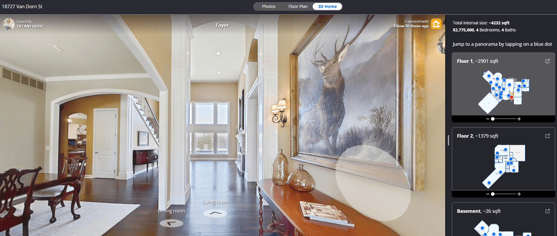 Zillow 3D Tours for Real Estate