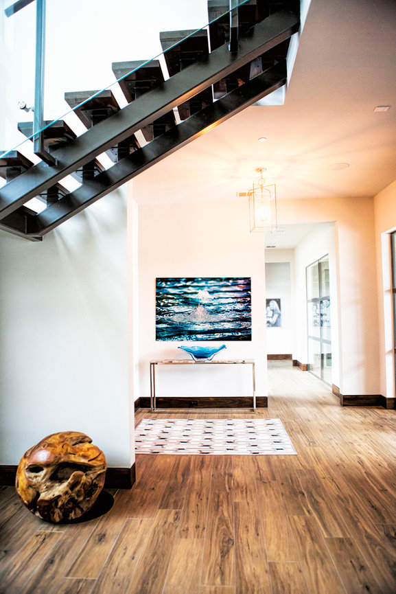 Fine art image in a home in Southlake 60 inches.